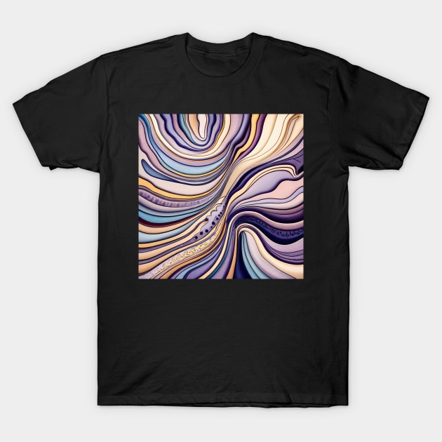 Abstract fluid art T-Shirt by IOANNISSKEVAS